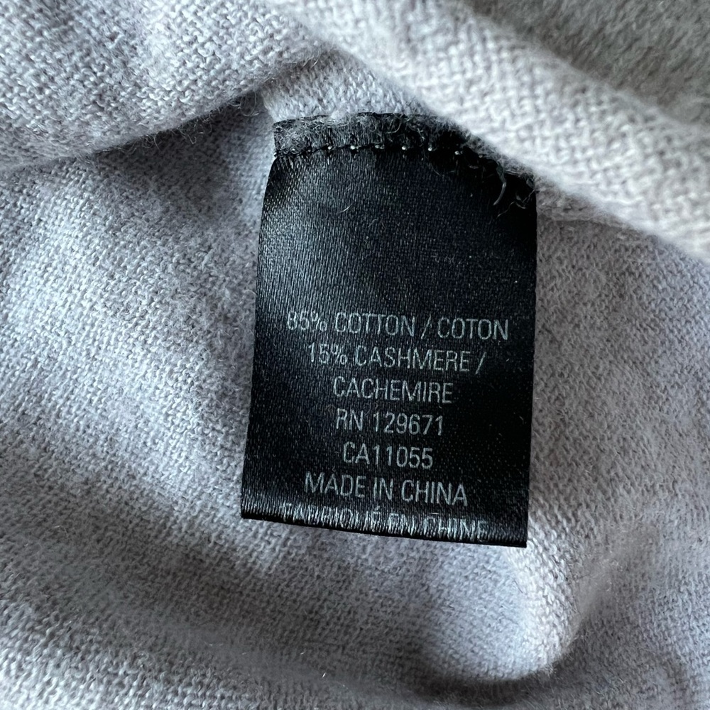 360 Cashmere Gray Sleeveless 'Sunday'  Cashmere Blend Top - Picture 4 of 6